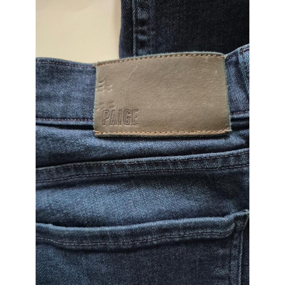 PAIGE Federal Slim Straight Leg Jeans Matson Dark Indigo Blue Mens Size 34 - Picture 6 of 8